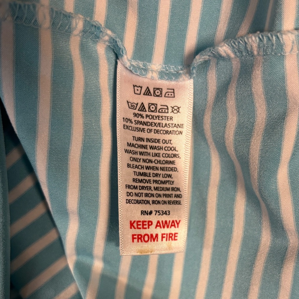 Rorie Whelan Golf Striped Lightweight Polo Shirt. Men's XXL - Picture 5 of 5